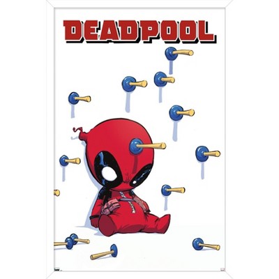 Trends International Marvel Comics Deadpool - Darts Framed Wall Poster Prints