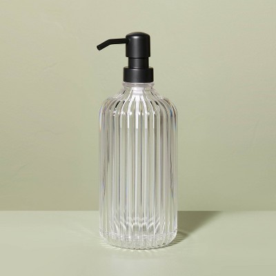 Fluted Acrylic Shower Dispenser - Hearth & Hand™ with Magnolia: Refillable Bathroom Accessory