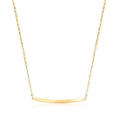 Ross-Simons Italian 10kt Yellow Gold Bar Necklace
