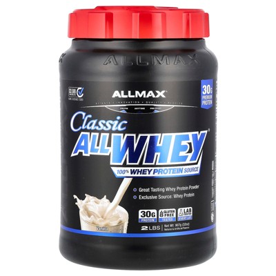 ALLMAX CLASSIC ALLWHEY®, 100% Whey Protein Source, Vanilla, 2 lbs (907 g)