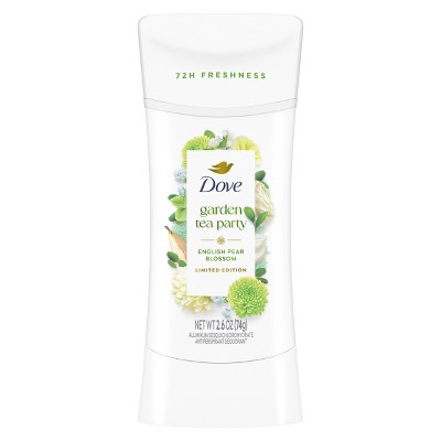 Dove Beauty Advanced Care Limited Edition Garden Tea Party Solid Antiperspirant and Deodorant English Pear Blossom - 2.6oz