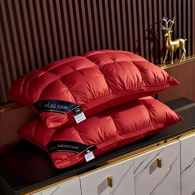 Racxily 2pack Bread Pillow, Deep Sleep Pillows 2 Pack ¨C Hotel Quality Bed Pillows Queen Size for Sleeping, Neck Support for Side