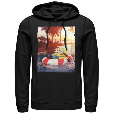 Men's Despicable Me Minion Tropical Vacation Pull Over Hoodie