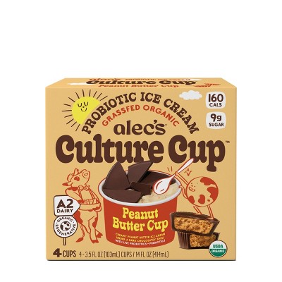 Culture Cup Organic Frozen Peanut Butter Cup - 4ct/14 fl oz