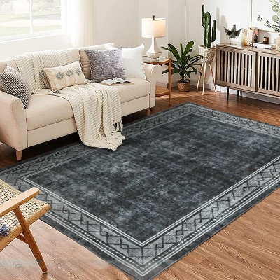 Rugs for Living Room,Washable Area Rug for Bedroom,Soft Modern Carpet,Non Shedding Soft Throw Door Mat,Non Slip Stain Resistant Kitchen Rug