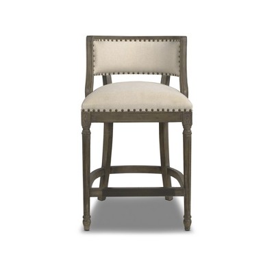 Jennifer Taylor Home Paris 26.5 inch Farmhouse Counter Height Bar Stool with Backrest