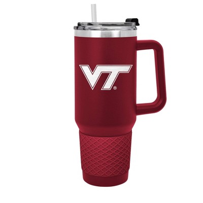NCAA Virginia Tech Hokies Colossus Travel Mug - 40oz: Stainless Steel, Silicone Grip