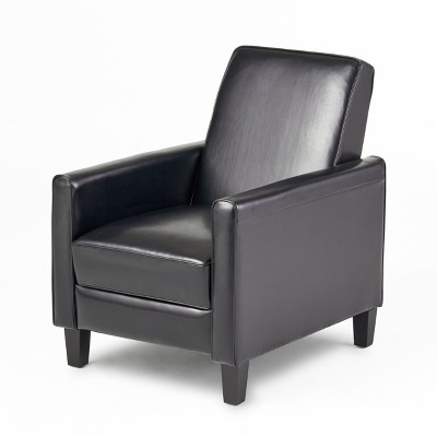 TiramisuBest Black Fax Leather Push Back Chair with Black for Recliners & Massage Chairs