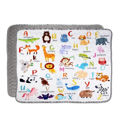 Babyluv"50x50in Non-Slip Foldable Baby Play Mat, Machine Washable Crawling Mat for Infants & Toddlers"MultiColor