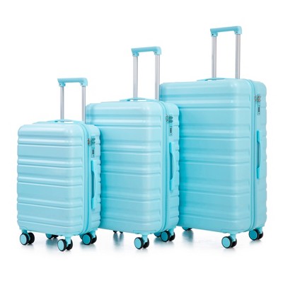 Dexmalle 3 pcs/set in ABS Spinner Wheel Luggage With Combination Lock