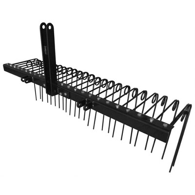 Field Tuff Pine Straw Rake w/ Coil Spring Tines & 3 Point Hitch, Steel
