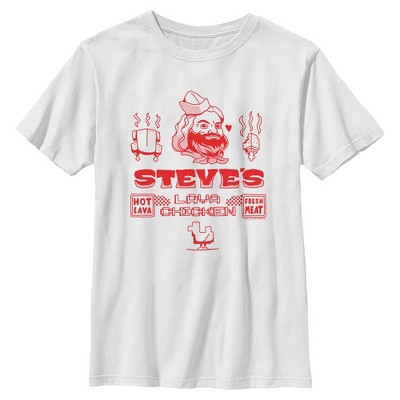 Boy's A Minecraft Movie Steve Lava Chicken T-Shirt