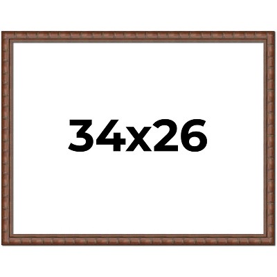 PosterPalooza | 34x26 Modern Bamboo Picture Frame, UV Acrylic, 5 Finishes