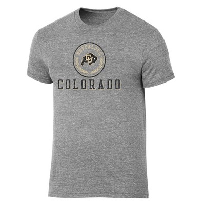 NCAA Colorado Buffaloes Men's Gray Tri-Blend T-Shirt