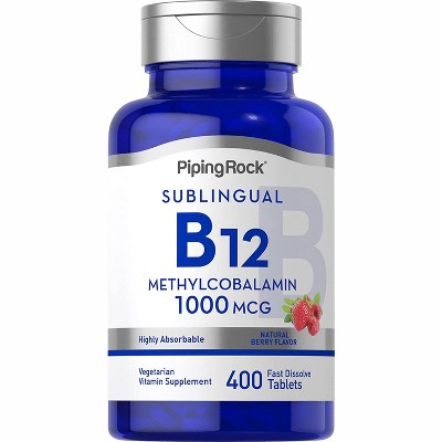 Piping Rock Vitamin B12 Sublingual | 1000 mcg | 400 Fast Dissolve Tablets