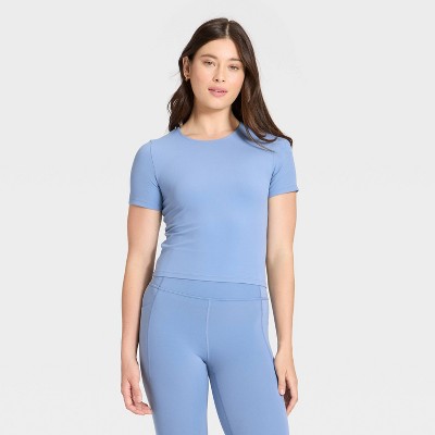 Women's Everyday Soft Cropped Short Sleeve T-Shirt - All In Motion™