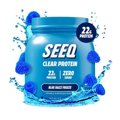 Seeq Clear Protein Powder - Blue Razz Freeze - 15 Servings