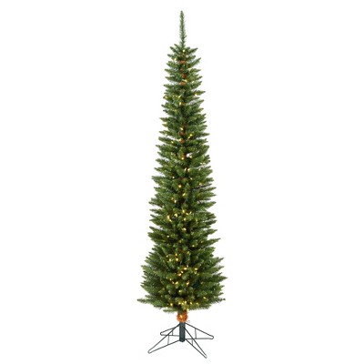 Vickerman Durham Pole Pine Artificial Christmas Tree PreLit