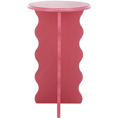 Lilith Wavy Accent Table - ACC5727F - Rose - Safavieh