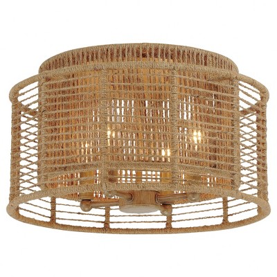 Crystorama Lighting Jayna 4 - Light Flush Mount in  Burnished Silver