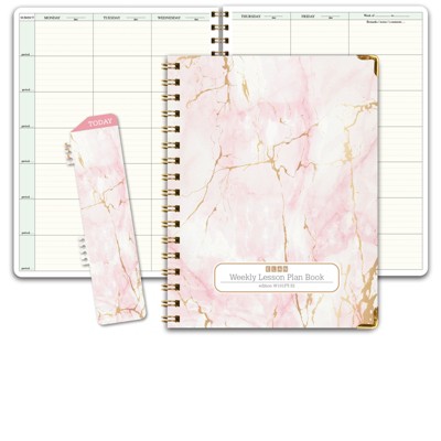 Elan Publishing Company W101FT - 32 Fashion Teacher Planner Set - PINK MARBLE