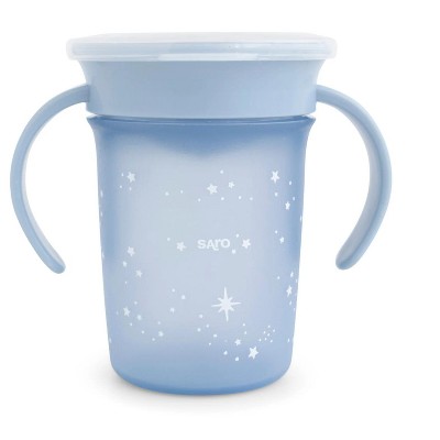 SARO 360° Spill-Proof Training Cup for Toddlers: Easy-Grip, Anti-Leak Baby Drinking Cup