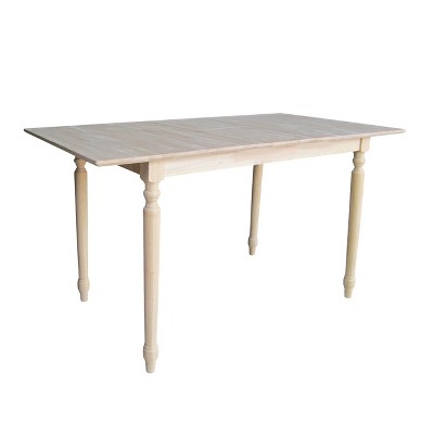 Counter Height Extendable Dining Table with Butterfly and Shaker Styled Legs - International Concepts