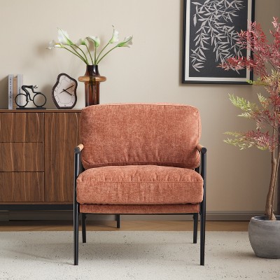 Christopher Knight Home Varsts Modern Wood and Metal Upholstered Accent Chair