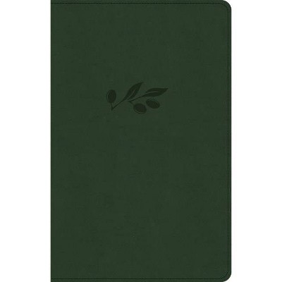 NASB Large Print Personal Size Reference Bible, Olive Leathertouch, Indexed - by  Holman Bible Publishers (Leather Bound)