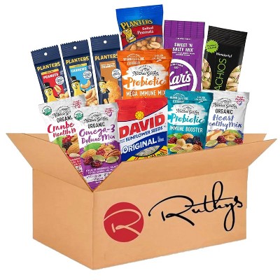 Nuts Snack Variety Packs - Mixed Nuts and Trail Mix, Healthy Snacks Care Package - 32 Count