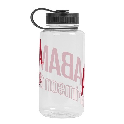 NCAA Alabama Crimson Tide Portable Drinkware - 38oz: Plastic Water Bottle, 9" Height