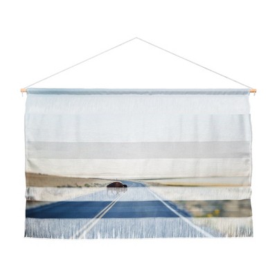 47"x32" Chelsea Victoria Buffalo Crossing Wall Hanging Landscape Tapestries Blue - Deny Designs: Modern Polyester Decor, Spot Clean