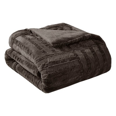 Gracie Mills Shearah Plush Down Alternative Throw Blanket