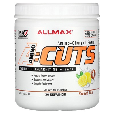 ALLMAX ACUTS™, Amino-Charged Energy, Sweet Tea, 7.4 oz (210 g)