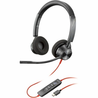 Poly Blackwire 3320 Stereo Microsoft Teams Certified USB-C Headset + USB-C/A Adapter - Microsoft Teams Certification - Stereo