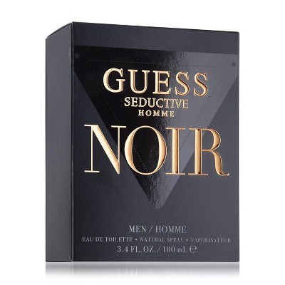 Guess Seductive Homme Noir Eau de Toilette EDT Spray for Men, 3.4 oz Men's Perfume
