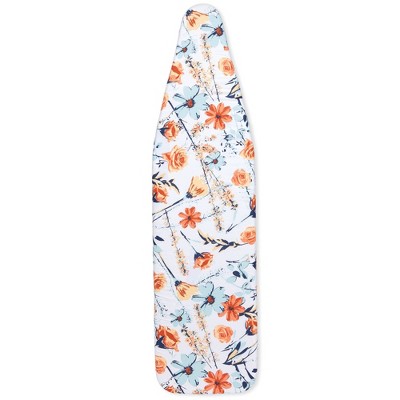 Juvale Ironing Board Cover with Floral Print Padding, Drawstring, Standard Size (15 x 54 in)