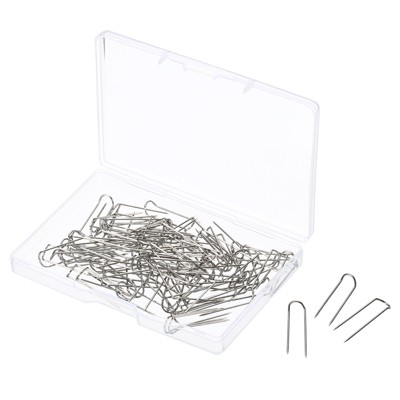 Unique Bargains Steel Dressmaker Ornament Craft Fabric Quilting Sewing U-Pins