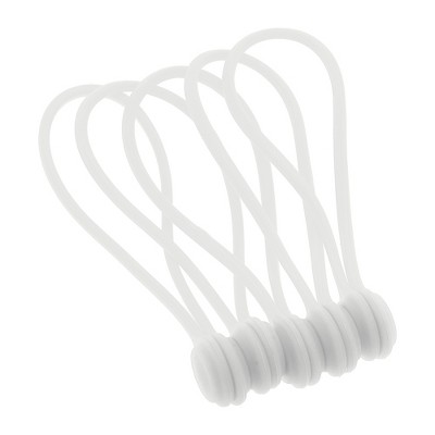 Unique Bargains Reusable Magnetic Cable Ties 7.48" Length 5 Pcs