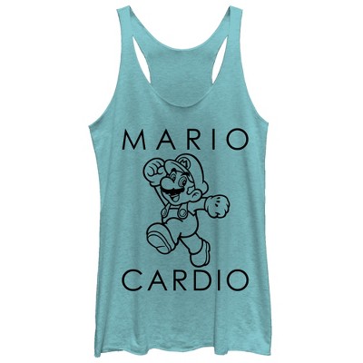 Women's Nintendo Mario Cardio Racerback Tank Top