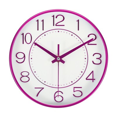 Unique Bargains Modern Silent Non Ticking Battery Operated Round Wall Clock 8 Inch