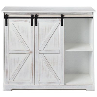 The Lakeside Collection Barn Door-Style Buffet Cabinets