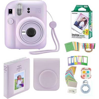 Fujifilm Instax Mini 12 Instant Camera with Case 20 Fujifilm Prints Decoration Stickers Frames Photo Album and More Accessories
