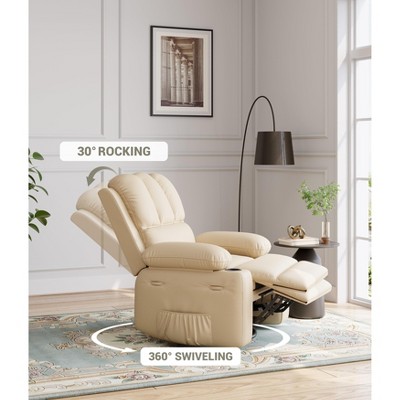 27" Extra Large Recliner - Manual Recliner, Adult Single Seater with Cup Holders, Side Pockets, 400 lbs Weight Capacity