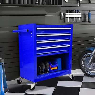 NicBex 4-Drawer Rolling Tool Chest Mobile Tool Cart with Wheels and Storage Cabinet for Garage and Warehouse