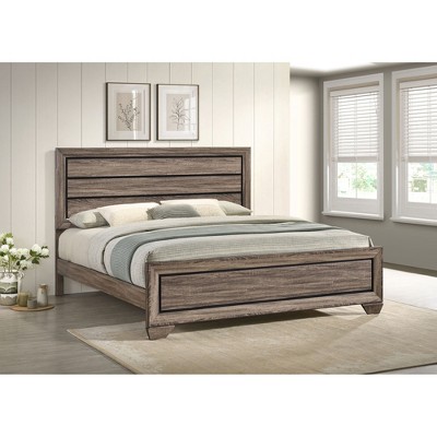 King Size Platform Bed with Headboard for Bedroom