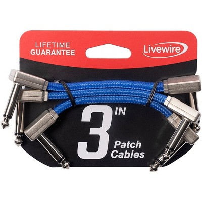Livewire Braided Patch Cables 3-Pack