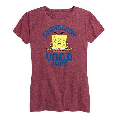 Women's - SpongeBob SquarePants - SpongeBob Yoga Pants Short Sleeve Graphic T-Shirt
