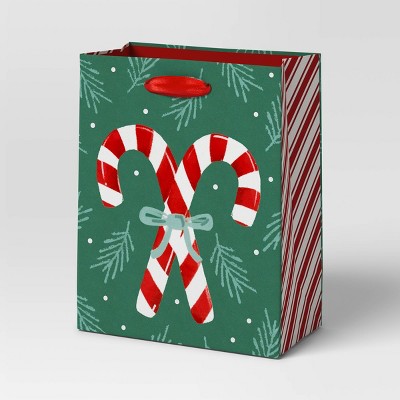 Christmas Modern Heritage Gift Bag Petite Candy Canes - Wondershop™