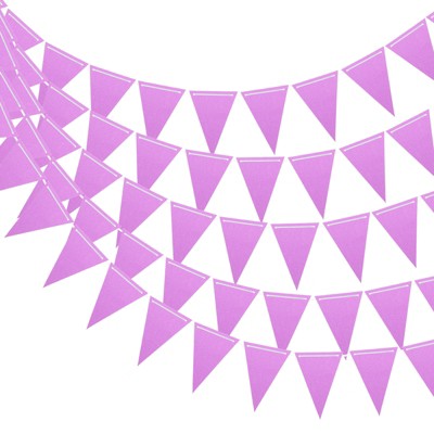 Unique Bargains Festive Wedding Birthday Party Home Decorations Pennant Flags Banner 10 Pcs